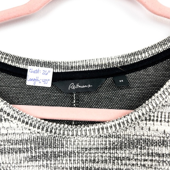 Reitmans Gray Knit Short Sleeve Midlength Dress - Picture 10 of 11